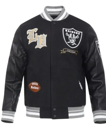 Las Vegas Raiders Prep Varsity Wool/Leather Jacket - Modajacket