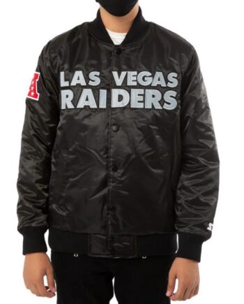 Raiders Las Vegas Back Shield Satin Jacket - Modajacket