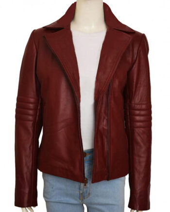 Eye Candy Victoria Justice Brown Cropped Leather Jacket - Modajacket
