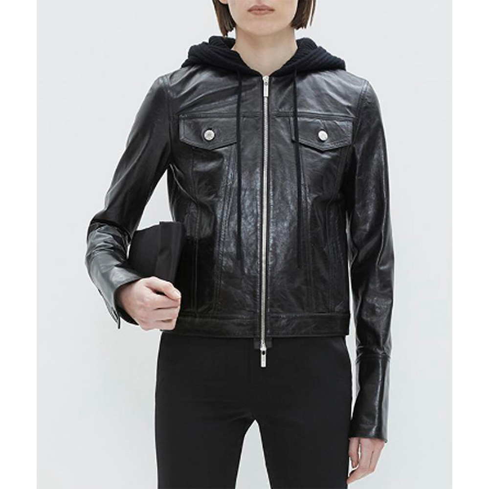 Roswell New Mexico Jeanine Mason Hooded Leather Jacket 1 Roswell New Mexico Jeanine Mason Hooded Leather Jacket - Modajacket