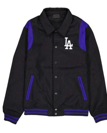 Los Angeles Dodgers Sport Night Teddy Varsity Jacket - Modajacket