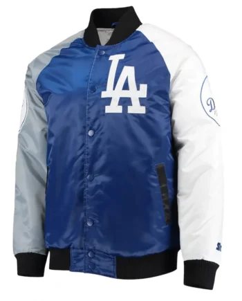 Varsity Los Angeles Dodgers Satin Tri-Color Jacket - Modajacket