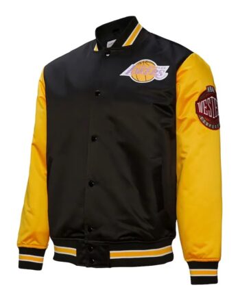 Primetime LA Lakers Black and Gold Varsity Jacket - Modajacket
