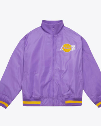 Purple LA Lakers Satin Full-Zip Jacket - Modajacket