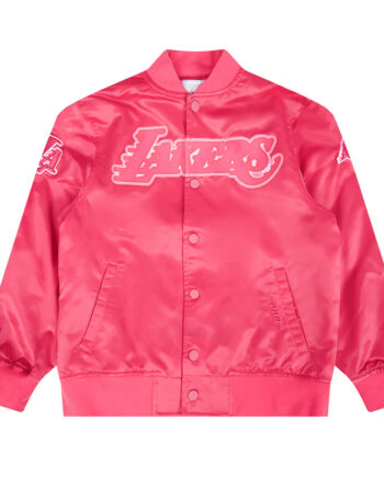 Los Angeles Lakers Triple Pink Satin Jacket - Modajacket