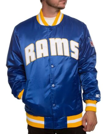 LA Rams Satin Jacket - Modajacket