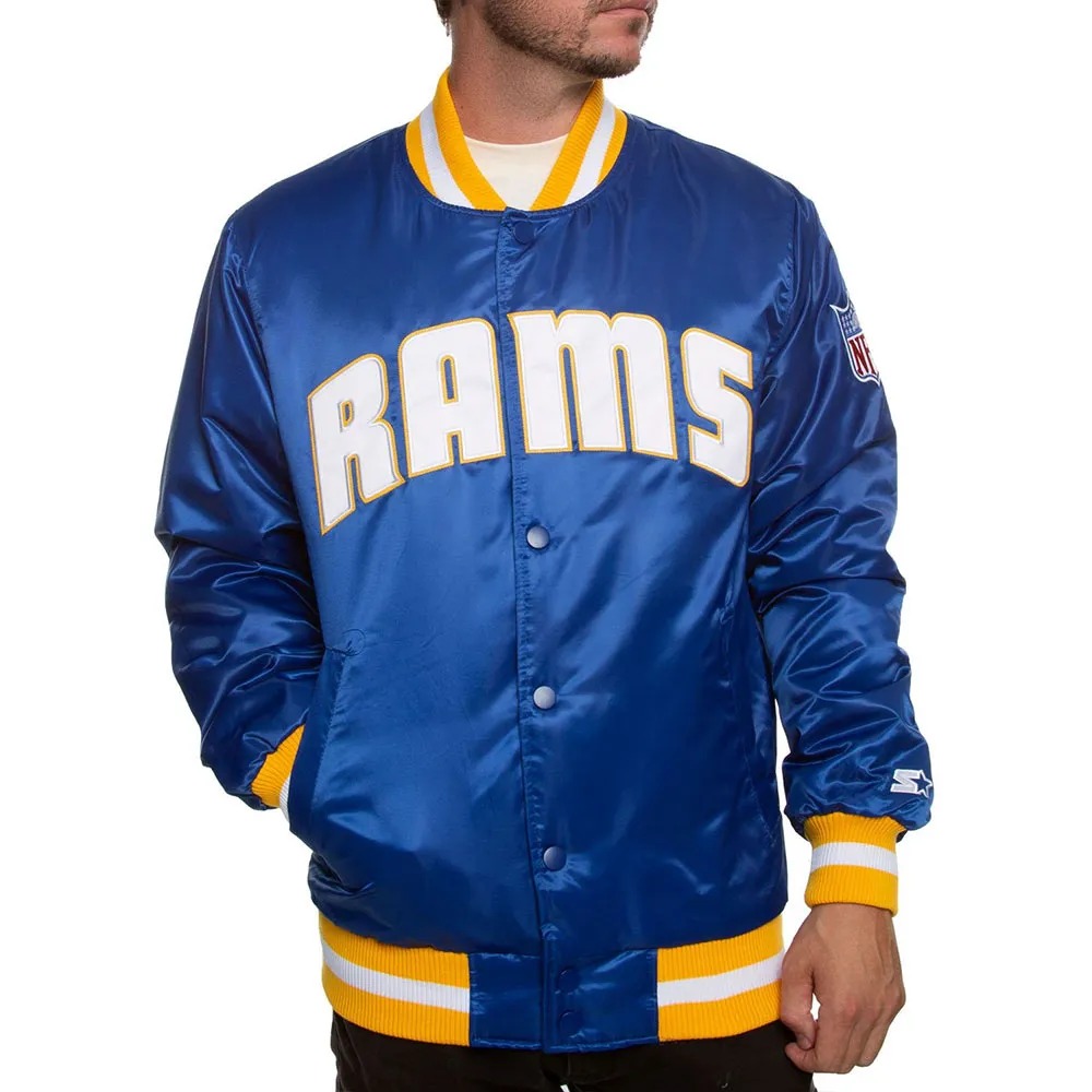 LA Rams Satin Jacket 1 LA Rams Satin Jacket - Modajacket