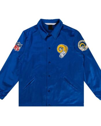 LA Rams Royal Satin Jacket - Modajacket