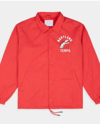 Maryland Terrapins Vintage Terps Logo Coaches Jacket - Modajacket