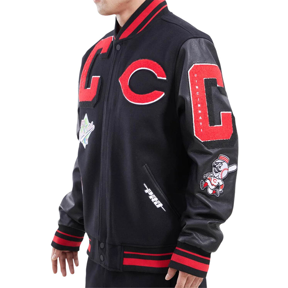 Cincinnati Reds Logo Mash Up Varsity Jacket 3 Cincinnati Reds Logo Mash Up Varsity Jacket