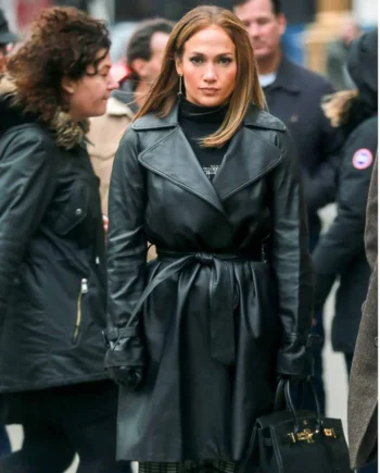 Second Act Jennifer Lopez Black Leather Coat - Modajacket