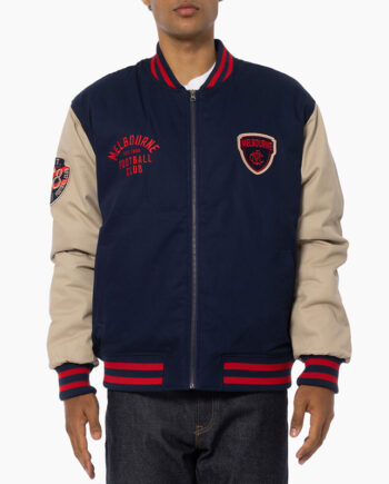Melbourne Demons Lock Up Varsity Cotton Jacket - Modajacket