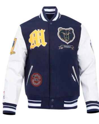 Memphis Grizzlies Prep Varsity Wool/Leather Jacket - Modajacket