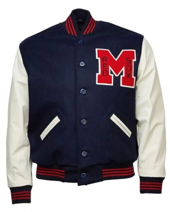 1942 Memphis Red Sox Varsity Jacket White Navy Blue - Modajacket