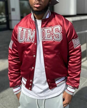 Men University of Maryland Eastern Shore Satin Jacket - Modajacket