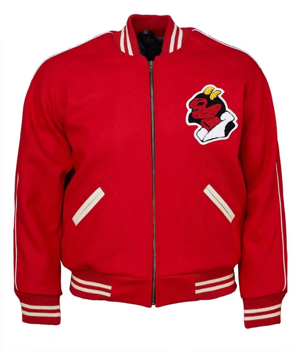 Varsity 1950 Mexico City Red Devils Red Wool Jacket 1 Varsity 1950 Mexico City Red Devils Red Wool Jacket - Modajacket