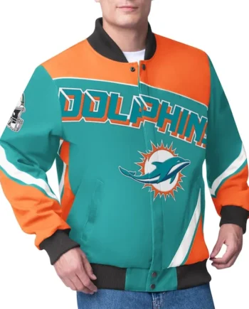 Miami Dolphins Maximum Racing Aqua Jacket - Modajacket