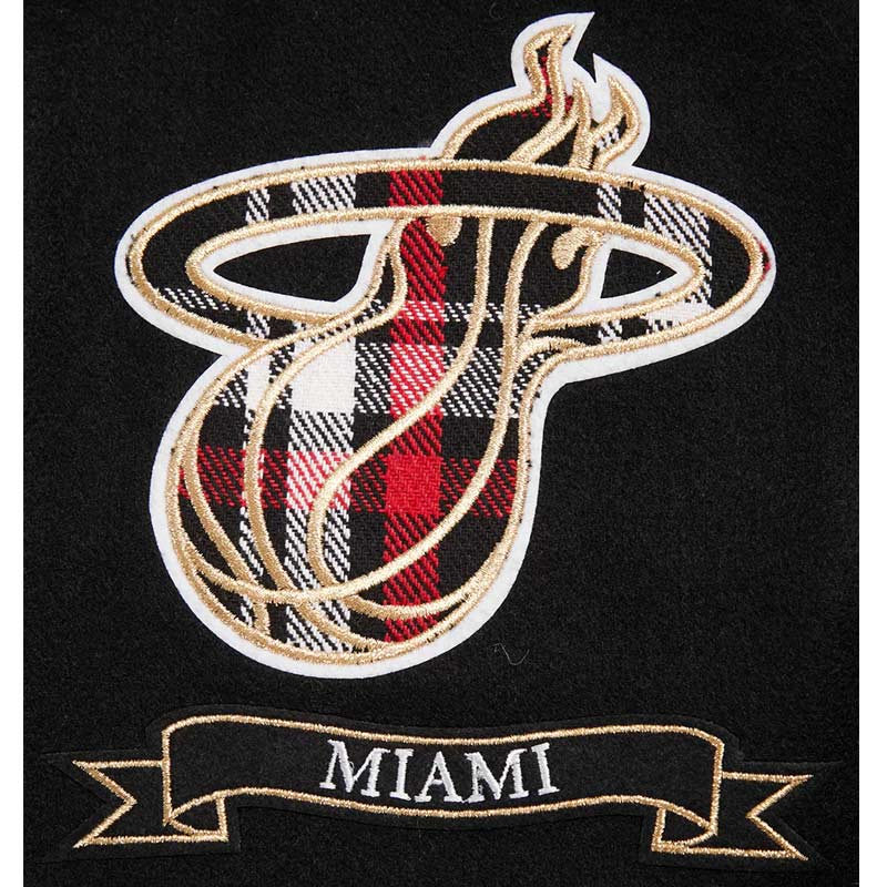 Miami Heat Prep Varsity Wool/Leather Jacket 6 Miami Heat Prep Varsity Wool/Leather Jacket