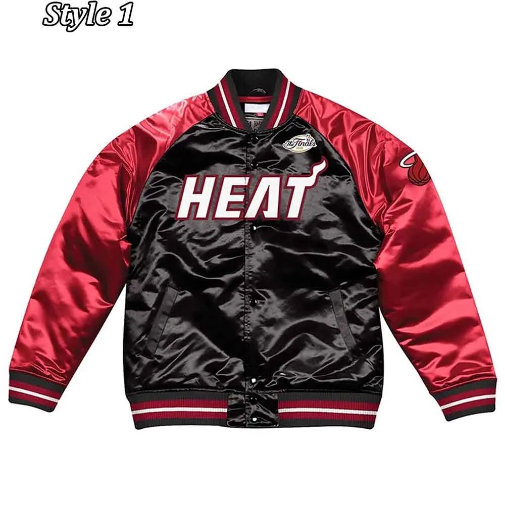 Tough Season Miami Heat Varsity Satin Jacket 1 Tough Season Miami Heat Varsity Satin Jacket - Modajacket
