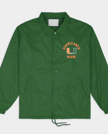 Miami Hurricanes Classic U Logo Coaches Jacket - Modajacket