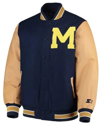 Memphis Grizzlies Navy and White Varsity Jacket - Modajacket
