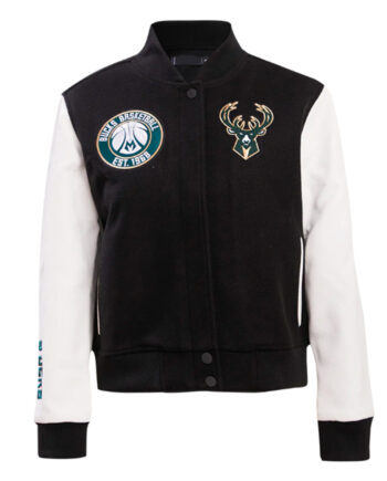 Milwaukee Bucks Classic Varsity Wool/Leather Jacket - Modajacket