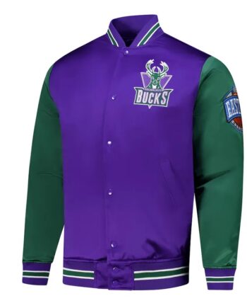 Primetime Milwaukee Bucks Purple and Green Jacket - Modajacket
