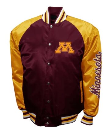 Minnesota Golden Gophers The Game Maroon Satin Jacket - Modajacket