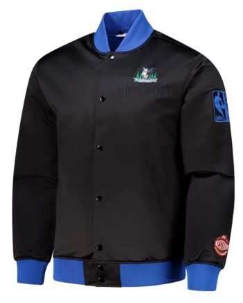 Minnesota Timberwolves OG 3.0 Lightweight Black Satin Jacket - Modajacket