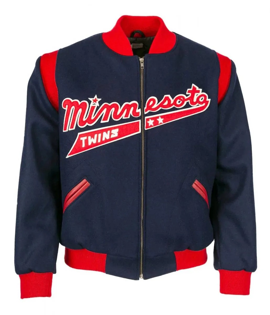 Varsity Minnesota Twins 1965 Blue Jacket 1 Varsity Minnesota Twins 1965 Blue Jacket - Modajacket