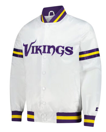 Minnesota Vikings Scout Varsity Satin Jacket - Modajacket
