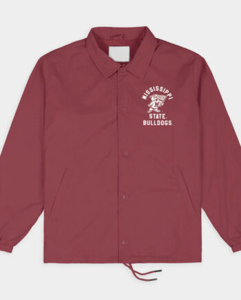 Mississippi State Bulldogs Vintage Logo Coaches Jacket - Modajacket