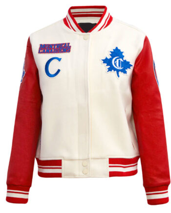 Retro Classic Rib Montreal Canadiens Varsity Jacket - Modajacket