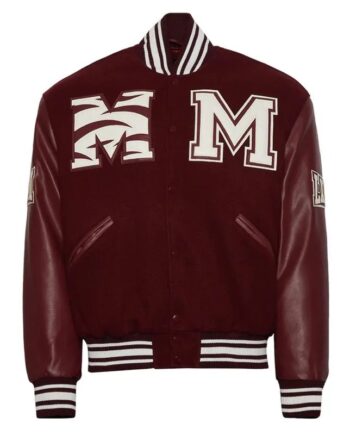 Morehouse College Maroon Varsity Jacket - Modajacket