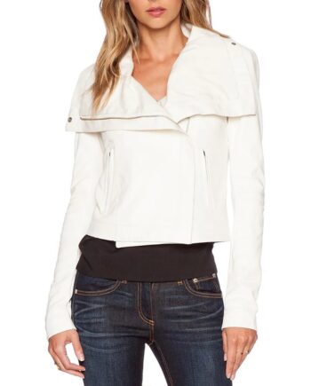 CSI Season 15 Elisabeth Harnois Black Leather Jacket - Modajacket