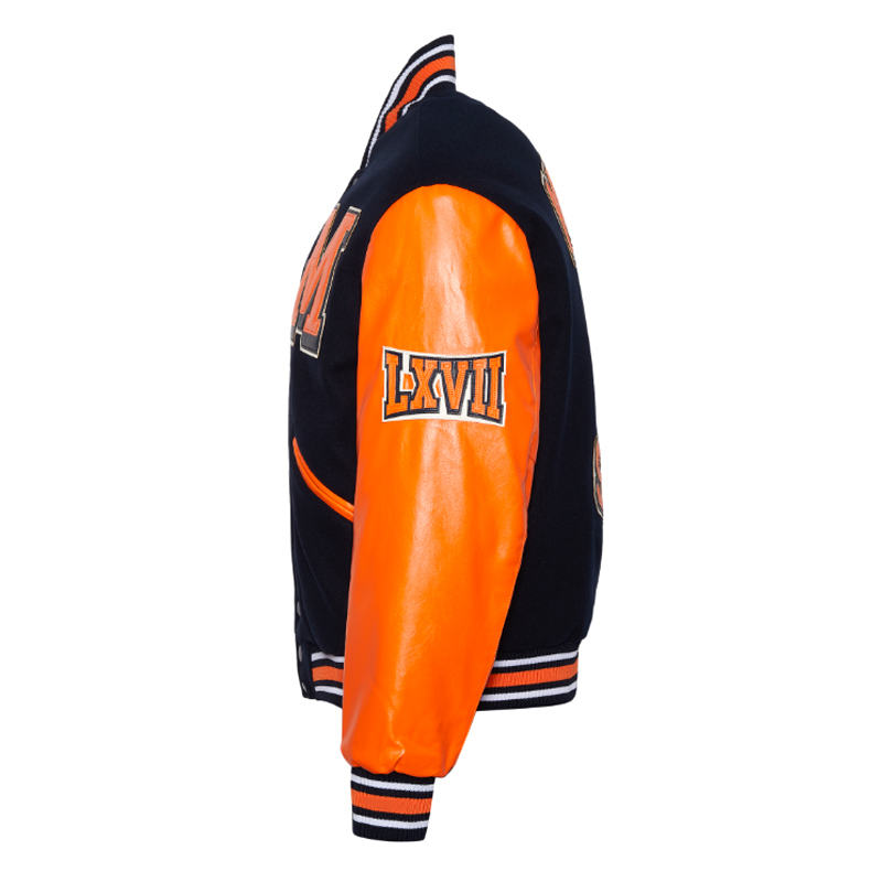 Morgan State University Black and Orange Varsity Jacket 3 Morgan State University Black and Orange Varsity Jacket