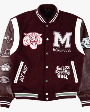 Morehouse College Motto 3.0 Varsity Jacket - Modajacket