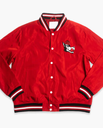 NC State Wolfpack Vintage Logo Red Bomber Jacket - Modajacket