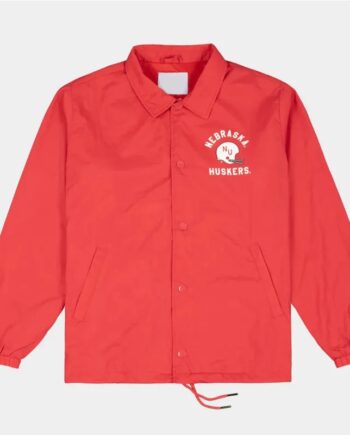 Nebraska Cornhuskers Football Helmet Coaches Jacket - Modajacket