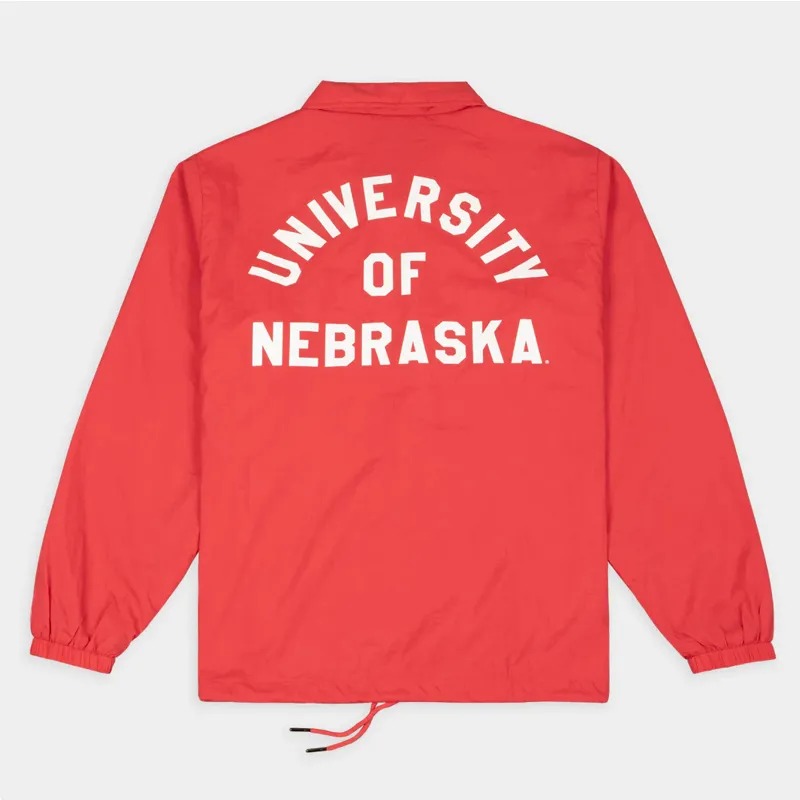 Nebraska Cornhuskers Football Helmet Coaches Jacket 2 Nebraska Cornhuskers Football Helmet Coaches Jacket