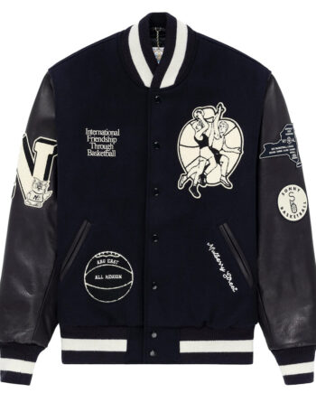 New Balance Varsity Wool and Leather Jacket - Modajacket