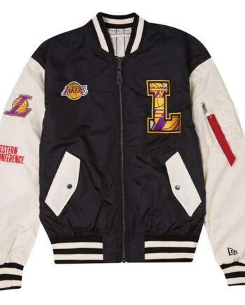 Los Angeles Lakers New Era Bomber Jacket - Modajacket