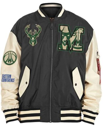Milwaukee Bucks New Era Bomber Jacket - Modajacket