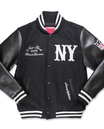 NY Black Yankees Varsity Jacket - Modajacket