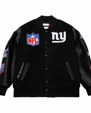 NY Yankees Black Out Vintage Logo Varsity Jacket - Modajacket