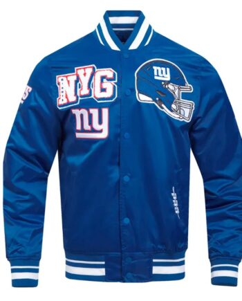 NY Giants Mashup Satin Jacket - Modajacket