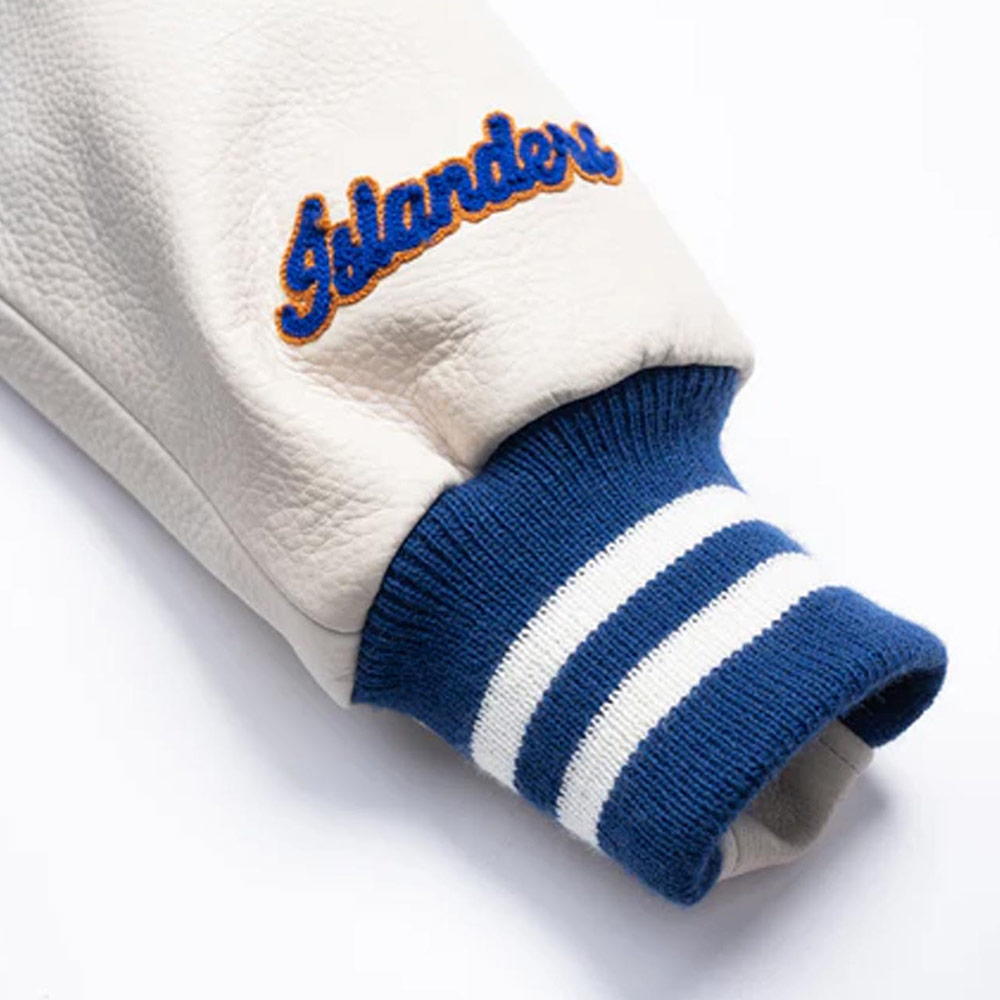 NY Islanders 50th Anniversary Varsity Jacket 3 NY Islanders 50th Anniversary Varsity Jacket