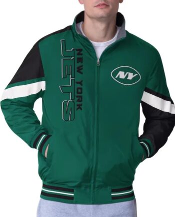 NY Jets Strong Arm Green Full-Zip Jacket - Modajacket