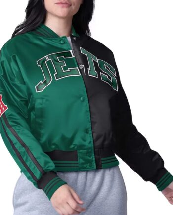 New York Jets Zone Blitz Green/Black Jacket - Modajacket