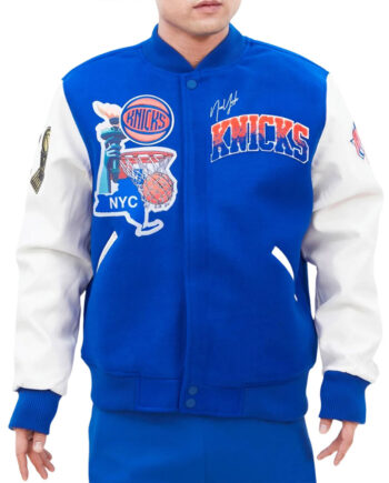 NY Knicks Home Town Varsity Jacket - Modajacket